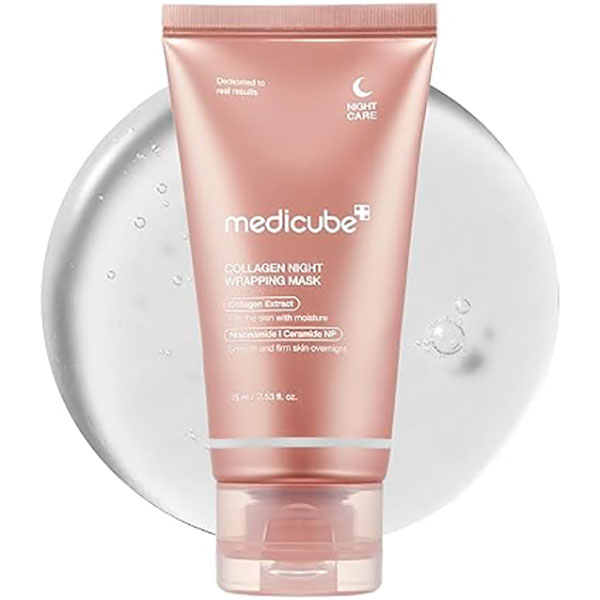 ماسک شب لایه بردار کلاژن مدی کیوب Medicube Collagen Night Wrapping Mask