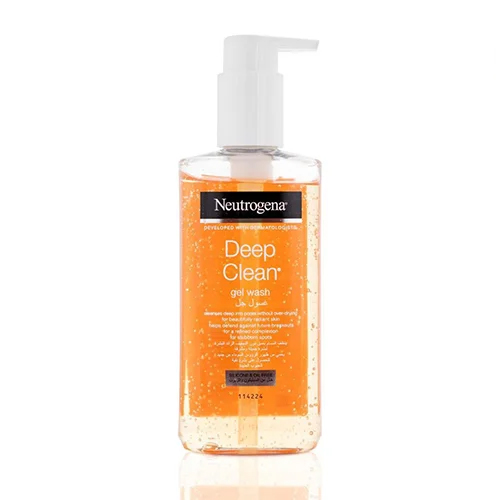 ژل شست و شوی صورت deep clean نوتروژینا