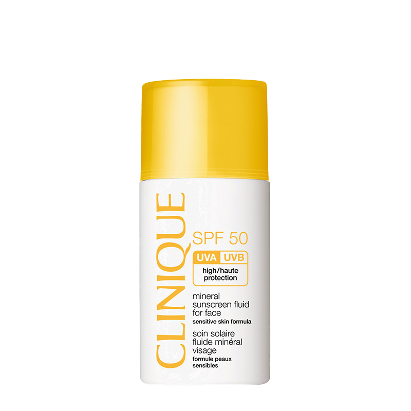 مایع ضد آفتاب ضد حساسیت مینرال SPF 50 کلینیک